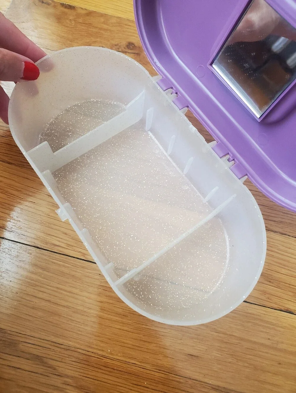 Purple & Glitter Jewelry Box
